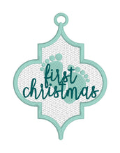 Baby's First Christmas Freestanding Lace Ornament or Bookmark