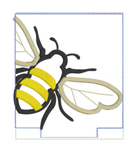 Bee Applique Hanging Pillow Project - In the hoop Machine Embroidery Design