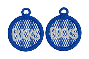 BUCKS FSL Earrings - In the Hoop Freestanding Lace Earrings