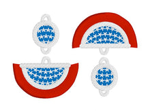 Bunting FSL Fringe Earrings - In the Hoop Freestanding Lace Earrings