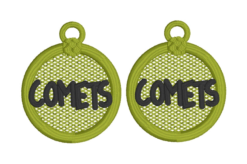 COMETS FSL Earrings - In the Hoop Freestanding Lace Earrings