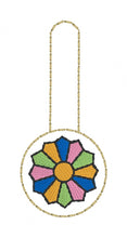 Dresden snap tab In the Hoop embroidery design