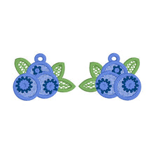 Blueberry Bunch FSL Earrings - In the Hoop Freestanding Lace Earrings