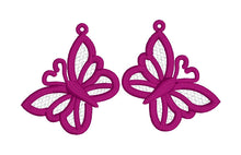 Pendientes Butterfly FSL - Pendientes de encaje independientes en el aro