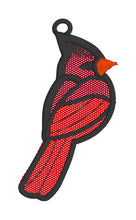 Cardinal Freestanding Lace (FSL) Suncatcher, Ornament, or Bookmark - In the Hoop Machine Embroidery Design File