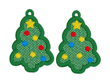 Christmas Tree FSL Earrings - In the Hoop Freestanding Lace Earrings