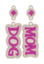 Dog Mom FSL Earrings In the Hoop Freestanding Lace Earrings