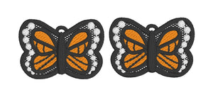 Pendientes Flutterby FSL - Pendientes de encaje independientes en el aro