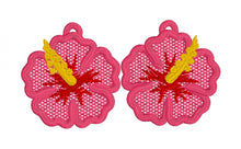 Pendientes Hibiscus FSL - Pendientes de encaje independientes en el aro