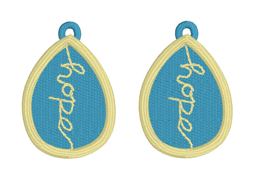 Hope FSL Earrings - In the Hoop Freestanding Lace Earrings - Two Styles