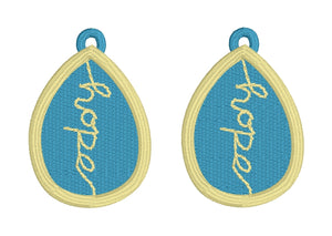 Hope FSL Earrings - In the Hoop Freestanding Lace Earrings - Two Styles