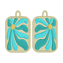 Jellyflower1 FSL Earrings - Abstract Floral In the Hoop Freestanding Lace Earrings