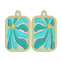 Jellyflower1 FSL Earrings - Abstract Floral In the Hoop Freestanding Lace Earrings