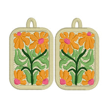 Jellyflower3 FSL Earrings - Abstract Floral In the Hoop Freestanding Lace Earrings