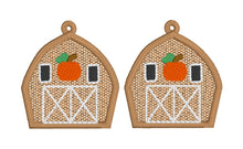 Pendientes Old Pumpkin Barn FSL - Pendientes de encaje independientes en el aro