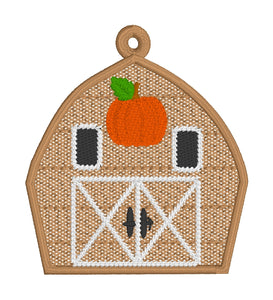 The Old Pumpkin Barn Freestanding Lace (FSL) Ornament