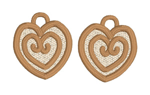 Boucles d’oreilles Pan Dulce Orejas FSL - Boucles d’oreilles en dentelle autoportantes In the Hoop