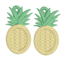 Pineapple Dangles FSL Boucles d’oreilles SET- Boucles d’oreilles en dentelle autoportantes dans le cerceau