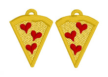 Pizza Earrings SET- In the Hoop Freestanding Lace Earrings