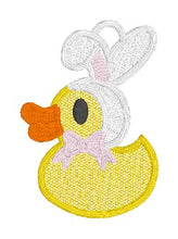 Adorno de encaje independiente de Navidad Ducky de goma o marcador para aros 4x4