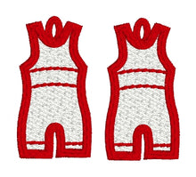 Wrestling Singlet Freestanding Lace Earrings In the Hoop Freestanding Lace Earrings