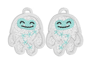 Yeti FSL Earrings- In the Hoop Freestanding Lace Earrings
