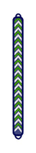 FSL Friendship Bracelet 2 Color Chevrons In the Hoop Freestanding Lace Bracelet in Three Sizes