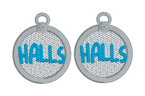 Boucles d’oreilles HALLS FSL - Boucles d’oreilles en dentelle autoportantes In the Hoop