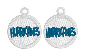 Hurricanes FSL Earrings - In the Hoop Freestanding Lace Earrings