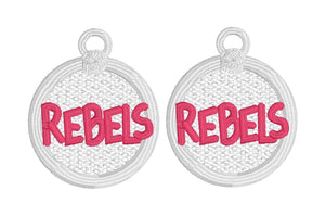 Rebels FSL Earrings - In the Hoop Freestanding Lace Earrings