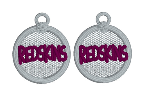 Pendientes REDSKINS FSL - Pendientes de encaje independientes en el aro