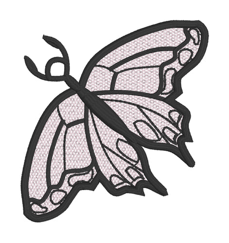 Atrapasueños de bordado de mariposas con sublimación de arco iris - Solo costuras en blanco y negro - sublimarlo para obtener un efecto de arco iris
