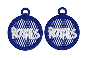 ROYALS FSL Earrings - In the Hoop Freestanding Lace Earrings