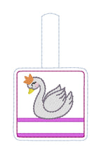 Étiquette de sac à languette à pression Swan pour cerceaux 4x4