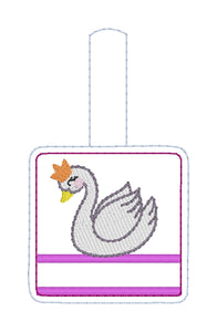Etiqueta de bolsa con pestaña de presión de cisne para aros 4x4