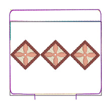 Tiled Sparkle Blossom Quilted Fully Lined Zipper Bags for your 4x4,  5x7, and 6x10 hoops