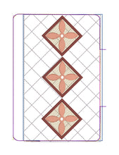 Tiled Sparkle Blossom Quilted Fully Lined Zipper Bags for your 4x4,  5x7, and 6x10 hoops