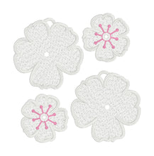 Pendientes Poppy Moon FSL - Pendientes de encaje independientes en el aro