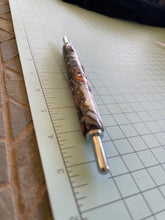 Textured Acrylic Handmade Double Ended Sewing Tool -- Cappuccino Glitter Swirl