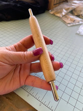 Hardwood Sand-colored Handmade Double Ended Sewing Tool