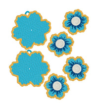 Desert Jewels Turquoise Sunset FSL Rivet Layer Earrings - In the Hoop Freestanding Lace