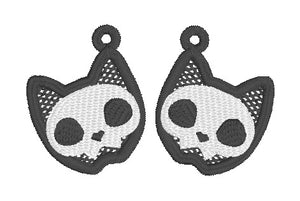 Pendientes Skull FSL - Pendientes de encaje independientes en el aro