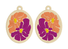 Flower Trip FSL Earrings - Abstract Floral In the Hoop Freestanding Lace Earrings