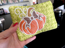 Pretty Pumpkin Applique Mug Rug