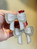 Coquette Bow FSL Earrings - In the Hoop Freestanding Lace Earrings - 2 styles