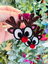 Reindeer Giblets FSL Earrings - In the Hoop Freestanding Lace Earrings