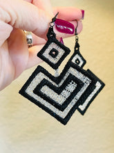 FSL Pixel Heart Earrings-  In the Hoop Freestanding Lace Earrings