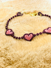 FSL Triple Heart Strings Bracelet Length - In the Hoop Freestanding Lace Bracelet in Three Sizes