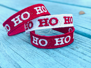 FSL Friendship Bracelet Ho Ho Ho- In the Hoop Freestanding Lace Bracelet in Three Sizes