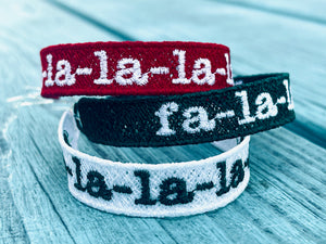 FSL Friendship Bracelet "FA-LA-LA-LA-LA" - In the Hoop Freestanding Lace Bracelet in Three Sizes